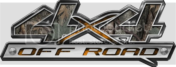 7"x18" 4x4 block style ambush high resolution truck bed or car side vinyl graphic decals.