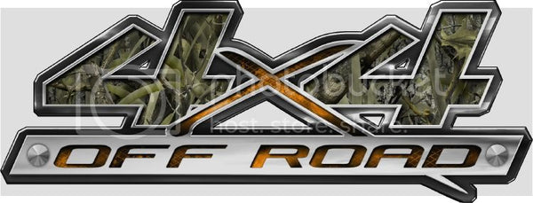 5.5"x14" 4x4 block style marshland high resolution truck bed or car side vinyl graphic decals.