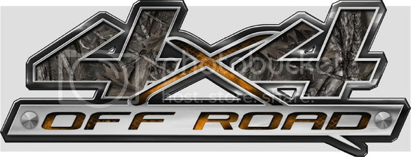 5.5"x14" 4x4 block style woodland ghost high resolution truck bed or car side vinyl graphic decals.