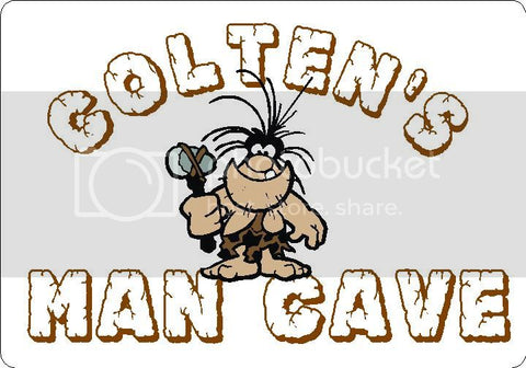 COLT Man Cave 9"x12" Aluminum novelty parking sign wall decor.