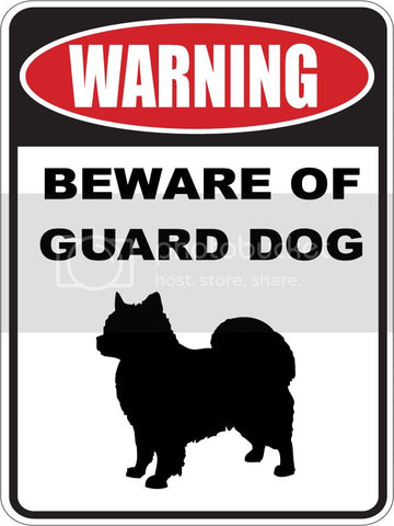 9"X12" WARNING BEWARE OF GUARD DOG   CHIHUAHUA LONG HAIRED   dog lover aluminum novelty street sign.