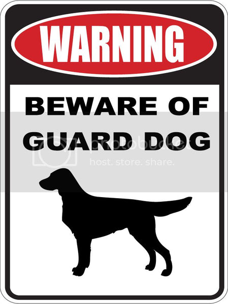 9"X12" WARNING BEWARE OF GUARD DOG   WEIMARANER LONG HAIRED   dog lover aluminum novelty street sign.