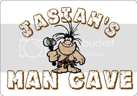 JASIAH Man Cave 9"x12" Aluminum novelty parking sign wall decor.