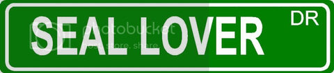 SEA URCHIN LOVER Green 4" x 18" ALUMINUM animal novelty street sign great for indoor or outdoor long term use.