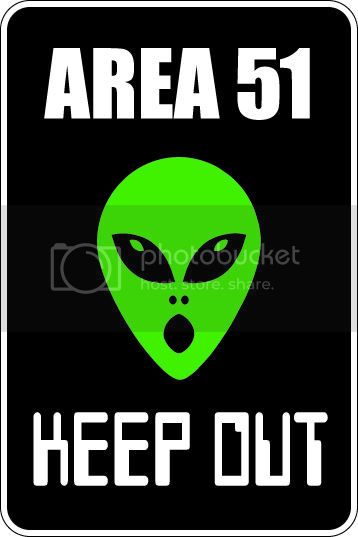 9"x12" Aluminum  area 51 keep out alien  funny  parking sign for indoors or outdoors