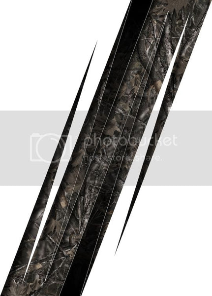 Truck bed  side camo spikes bed band woodland ghost high resolution vinyl graphic stripe decal kit universal fit.