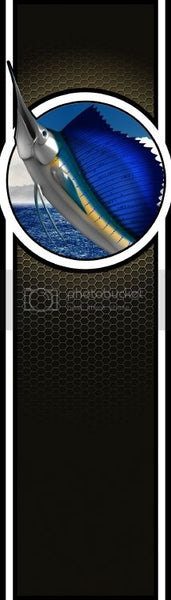 Truck bed  side sailfish bed band gold high resolution vinyl graphic stripe decal kit universal fit.